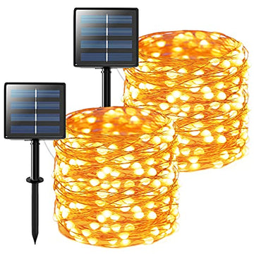 JMEXSUSS 200 LED Trampoline Accessories Solar Rope Lights, 66ft IP