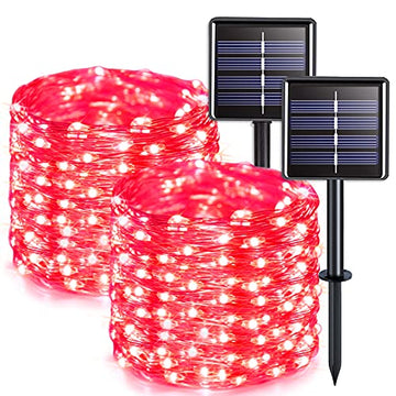 Solarera 33ft 100 LED Christmas Lights 8 Modes Fairy Christmas